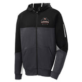 Baker Basketball White & Black Men's Zip-Up Hoodie