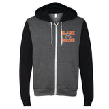 Blaine Soccer Club Raglan Full Zip-Up Hoodie