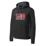 MB Football ColorBlock CamoHex Hooded Sweatshirt