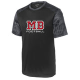 MB Football Raglan ColorBlock CamoHex Performance Tee