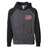 MB Football Raglan Full-Zip Hooded Sweatshirt