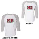 MB Football Raglan Three-Quarter Sleeve Tee