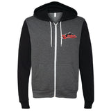 Mt. Baker Baseball Full Zip-Up Raglan Hooded Sweatshirt (Adult & Youth Sizes)