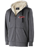 Mt. Baker Baseball Sherpa Hooded Full Zip-Up Sweatshirt