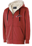 Mt. Baker Baseball Sherpa Hooded Full Zip-Up Sweatshirt