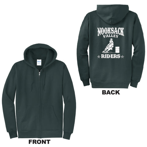 Nooksack Valley Riders Full-Zip Hooded Sweatshirt