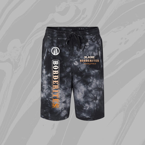 BHS Track/Field TIE DYE shorts - Black
