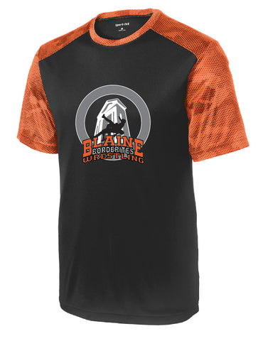 BHS Wrestling Camo-Colorblock Performance Tee