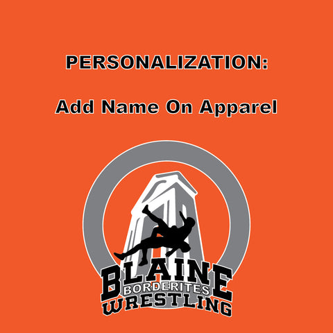 CUSTOMIZE - Add Name On Apparel