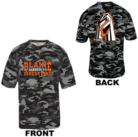 Blaine Wrestling Camo Performance Tee