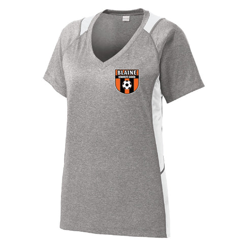 BMS Soccer Ladies Color-Block Performance Tee