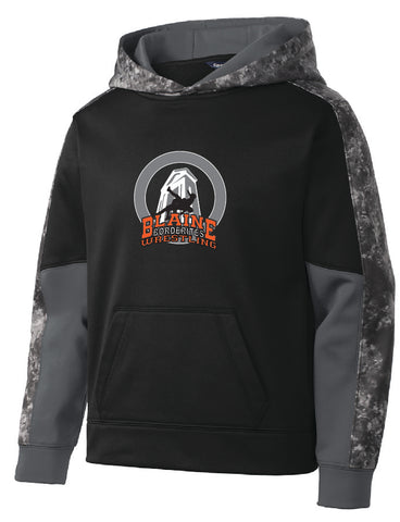 Blaine Wrestling Camo Color-Block Hooded Sweatshirt (Adult & Youth Sizes)