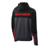 MB Basketball Red & Black Colorblock  Zip-Up Hooded Jacket