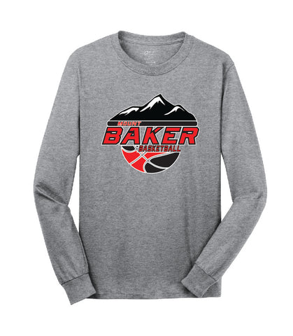 Baker Basketball Long Sleeve Tee