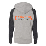 Barracuda Wrestling Ladies Glitter Sleeve Zip-Up Hoodie (Adult)