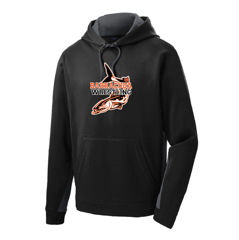 Barracuda Wrestling Sport-Wick Colorblock Hooded Sweatshirt (Youth)