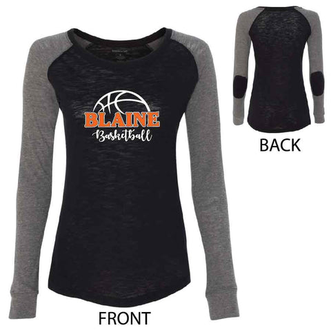 Blaine Basketball Ladies Patch-Sleeve Shirt