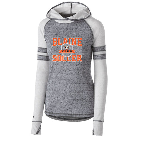 Blaine Soccer Club Ladies Long-Sleeve Hooded Shirt (Ladies & Girls Sizes)