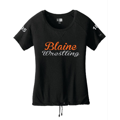 Blaine Wrestling Ladies Drawstring Tee