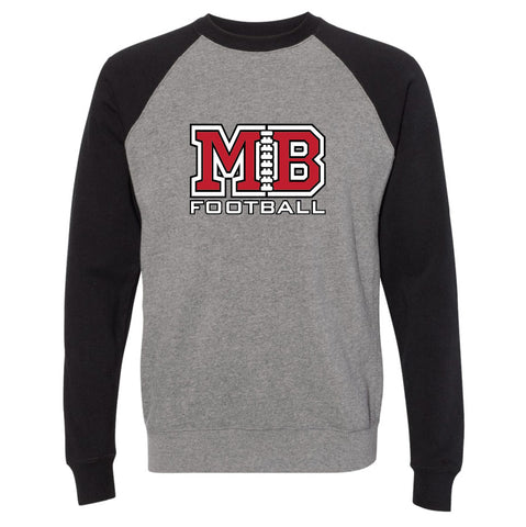 MB Football Raglan Crewneck Sweatshirt