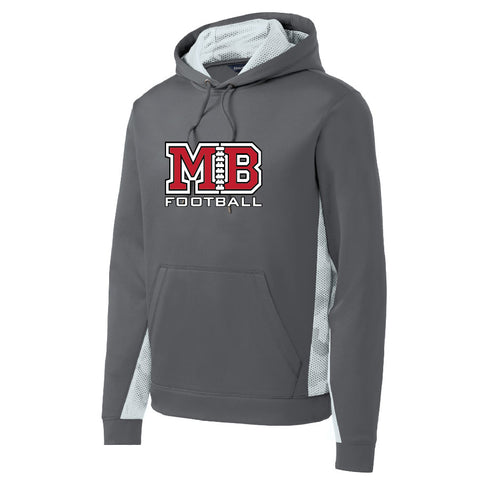 MB Football ColorBlock CamoHex Hooded Sweatshirt