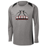 MB Basketball Long-Sleeve Colorblock Performance Tee (Adult Sizes Only)