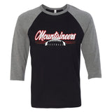 Mountaineers Football 3/4 Sleeve Raglan Tee