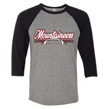 Mountaineers Football 3/4 Sleeve Raglan Tee