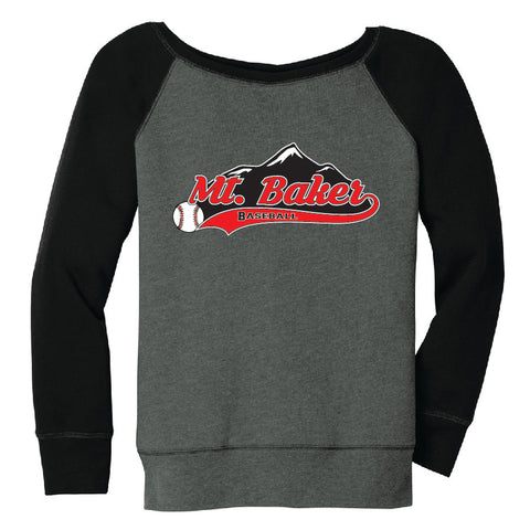 Mt. Baker Baseball Women's Wide Neck Sweatshirt