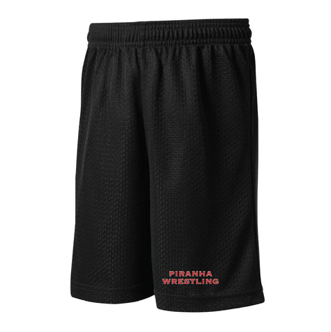 Piranha Wrestling Mesh Shorts- No pockets
