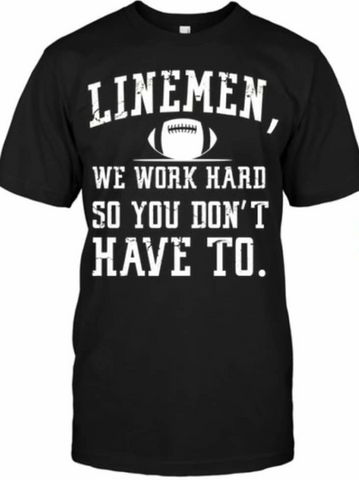 Football LINEMAN shirt